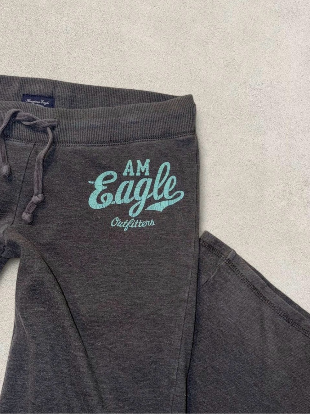 Y2K American Eagle Low Rise Flare Drawstring Sweatpants Women's M